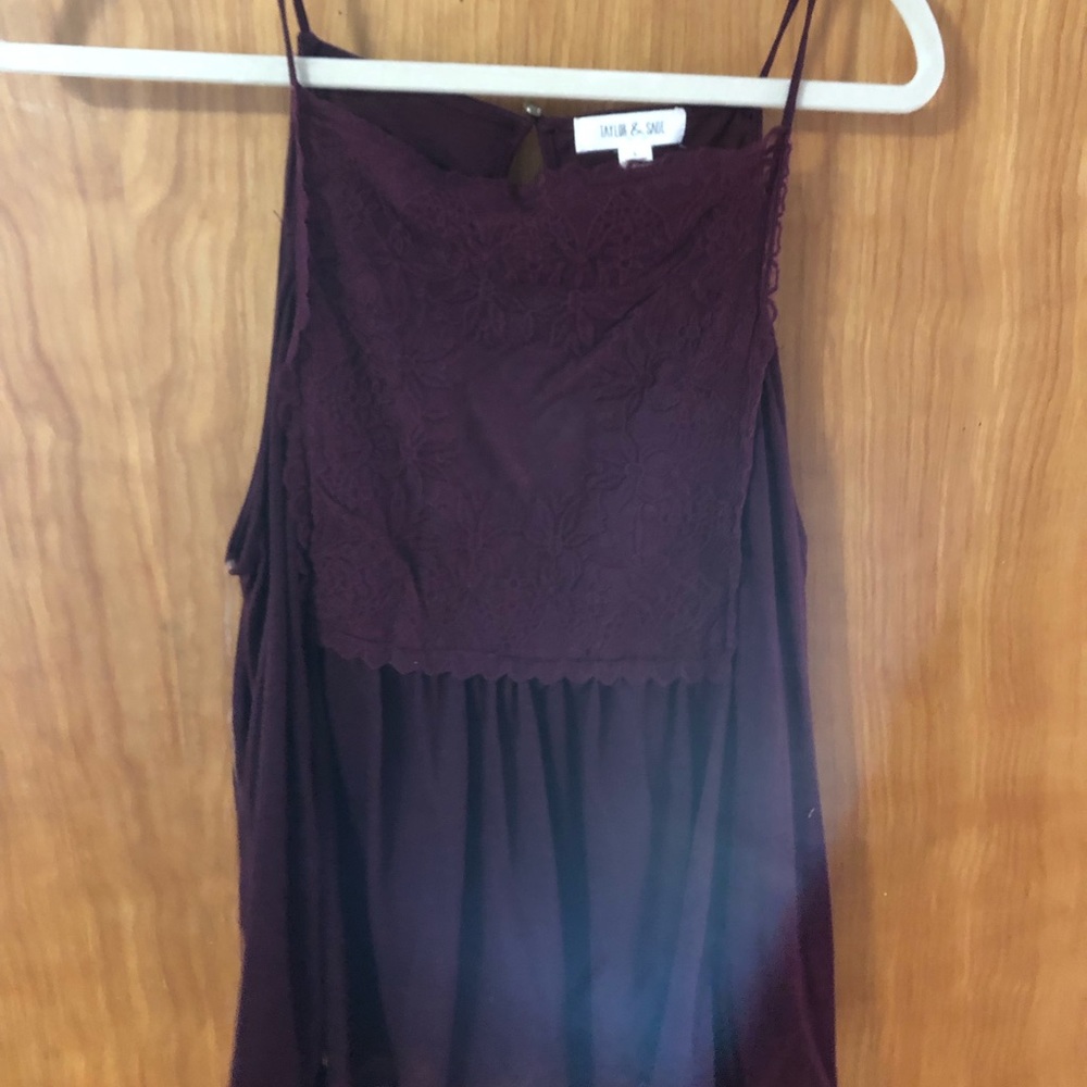 Burgundy shirt